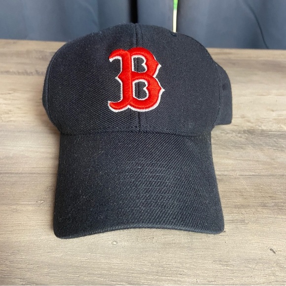 Boston Red Sox Hat Cap Blue Adjustable Baseball Embroidered Mens - Picture 1 of 12
